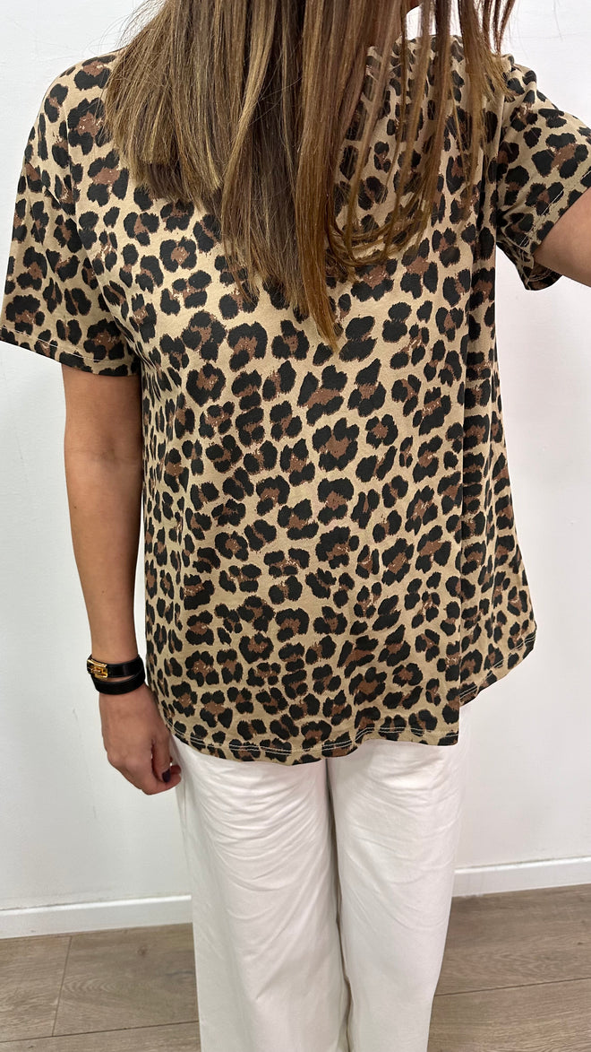 T-shirt léopard